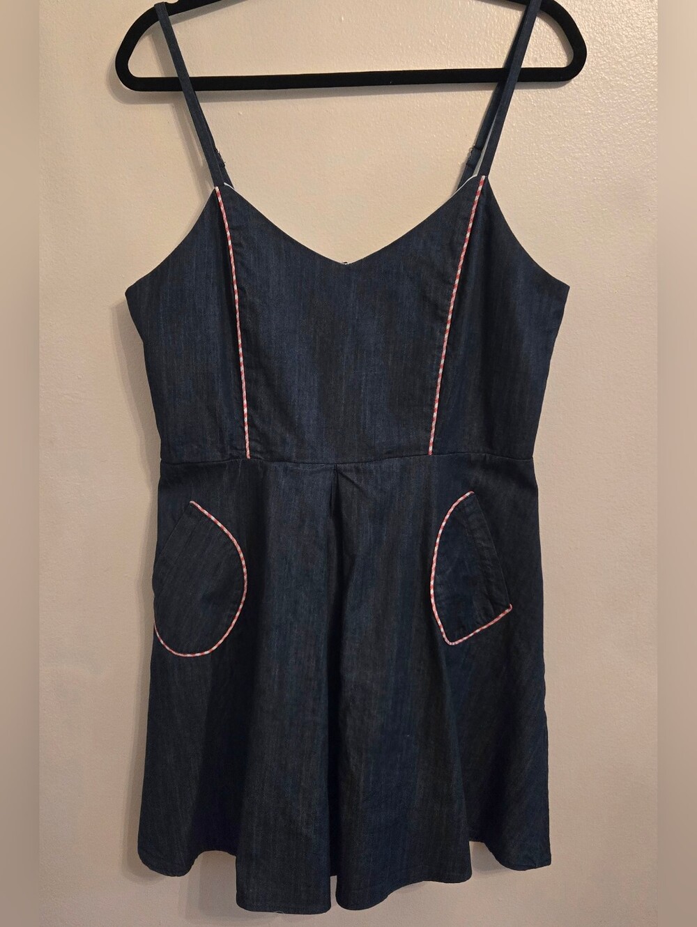 Smak Parlour Unique Vintage Retro 50s Pin Up Denim Chambray Mini Sundress Large